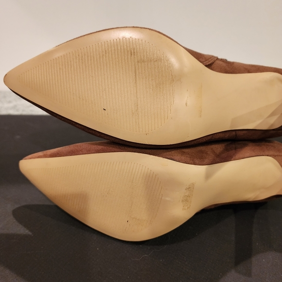 FOREVER 21 Brown Microsuede Stilletto booties SIZE 10M - Picture 10 of 12